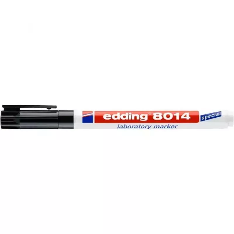 Marcador permanente Edding 8014 ponta redonda preto 1 unid.