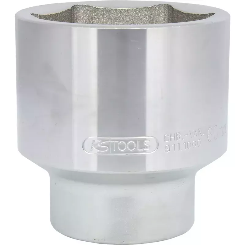 Conjunto de chaves de caixa KS Tools 911.1060 encaixe de 1 polegada métrico 8,2 cm de diâmetro