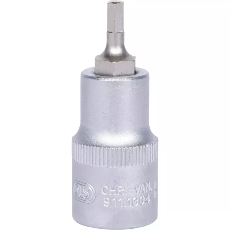 Conjunto de chaves de caixa KS Tools 911.1304 encaixe de 1/2 polegada métrico 2,2 cm de diâmetro 55 mm de comprimento