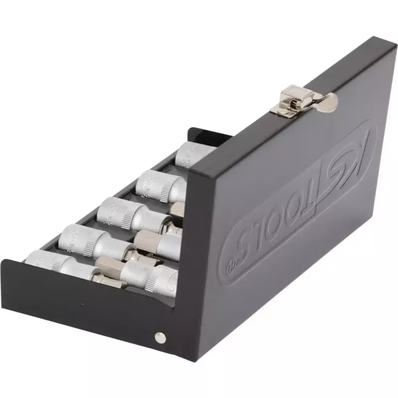 Conjunto de chaves de caixa KS Tools 911.1321 encaixe de 1/2 polegada métrico 2,2 cm de diâmetro
