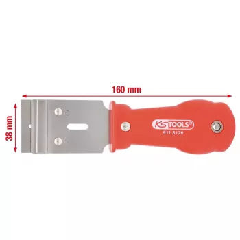 Raspador manual KS Tools 911.8126 comprimento 160 mm peso 90 g