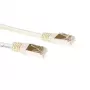 Cabo patch F/UTP CAT5E com fichas RJ45 ACT marfim 15 metros