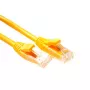 Cabo patch U/UTP CAT6 nível de componentes com fichas RJ45 ACT amarelo 3 metros