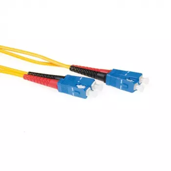 ACT 7 metros LSZH Monomodo 9/125 OS2 Cabo de Patch de Fibra Ótica Duplex com Fichas SC