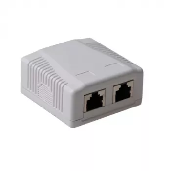 Tomada de Sobrepor Blindada ACT FA7004, 2 Portas CAT6A