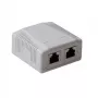 Tomada de Sobrepor Blindada ACT FA7004, 2 Portas CAT6A