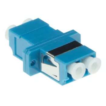 Adaptador de Fibra Ótica ACT LC Duplex Monomodo OS2, LC/LC, azul, Monomodo, OS2, 1 unid.