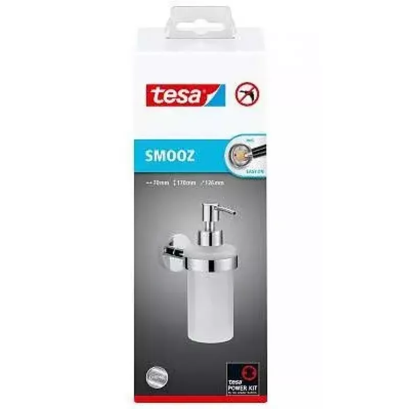 Doseador de sabão TESA Smooz 0,2 L prateado branco
