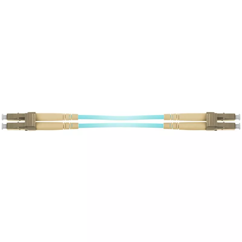 Cabo de patch de fibra ótica blindado Multimodo 50/125 OM3 Duplex ACT 10 metros com fichas LC