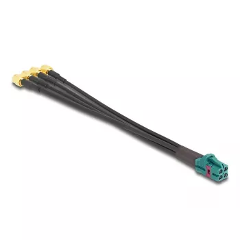 Cabo coaxial DeLOCK 90142 0,2 m Mini FAKRA Z 4 x SMA preto