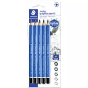 Lápis Staedtler Mars Lumograph Jumbo Multi 5 unid.