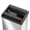 Balde de lixo retangular com tampa basculante L Hailo Big-Box