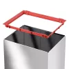 Balde de lixo retangular com tampa basculante L Hailo Big-Box