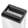 Hailo Big-Box Swing L Balde de lixo retangular em aço branco