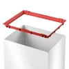 Hailo Big-Box Swing L Balde de lixo retangular em aço branco