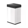 Hailo Big-Box Swing L Balde de lixo retangular em aço branco
