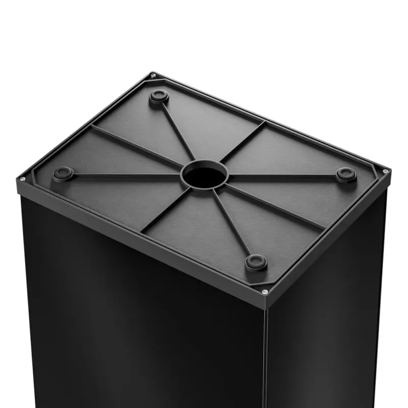 Balde de lixo retangular em aço Hailo Big-Box Swing L