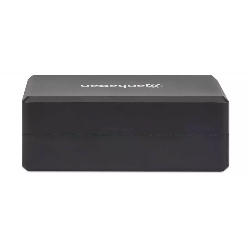 Dock multifunções de vídeo inteligente Manhattan, ligações (x5): HDMI, USB-A (x2), USB-C (x2), com Power Delivery na ligação USB-C, alimentação interna, ultrakompakt, cabo de alimentação removível, preto, três anos de garantia, caixa de retalho