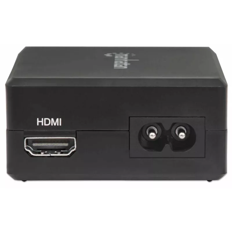 Dock multifunções de vídeo inteligente Manhattan, ligações (x5): HDMI, USB-A (x2), USB-C (x2), com Power Delivery na ligação USB-C, alimentação interna, ultrakompakt, cabo de alimentação removível, preto, três anos de garantia, caixa de retalho