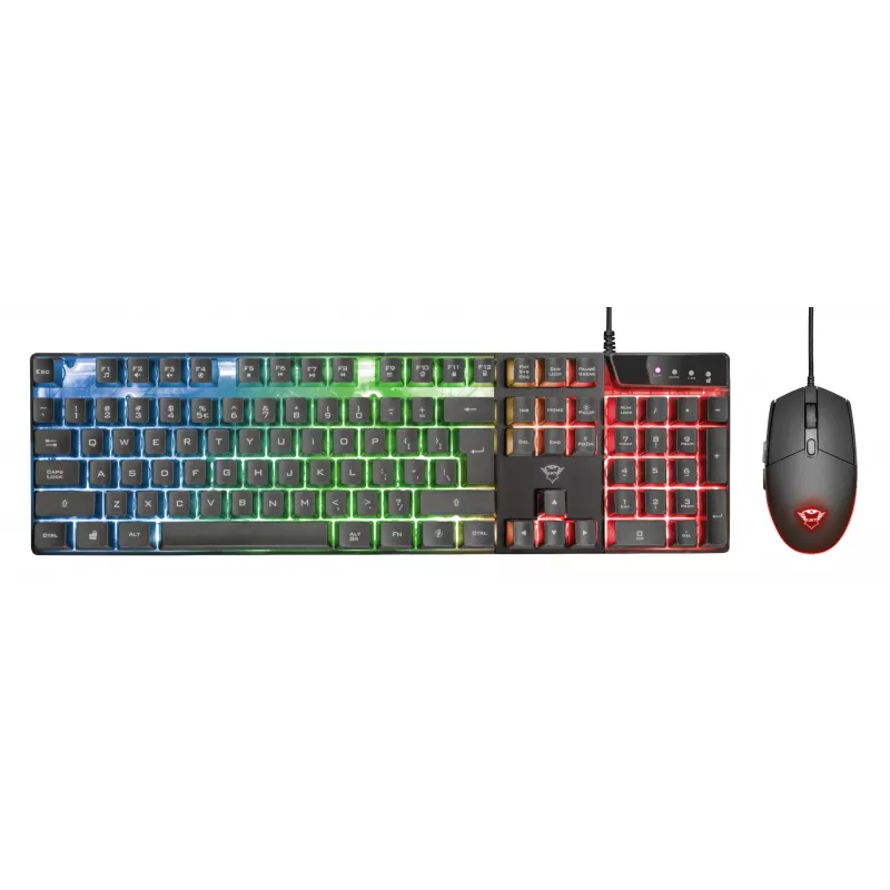 Trust GXT 838 Azor Teclado e rato Gaming USB alemão preto
