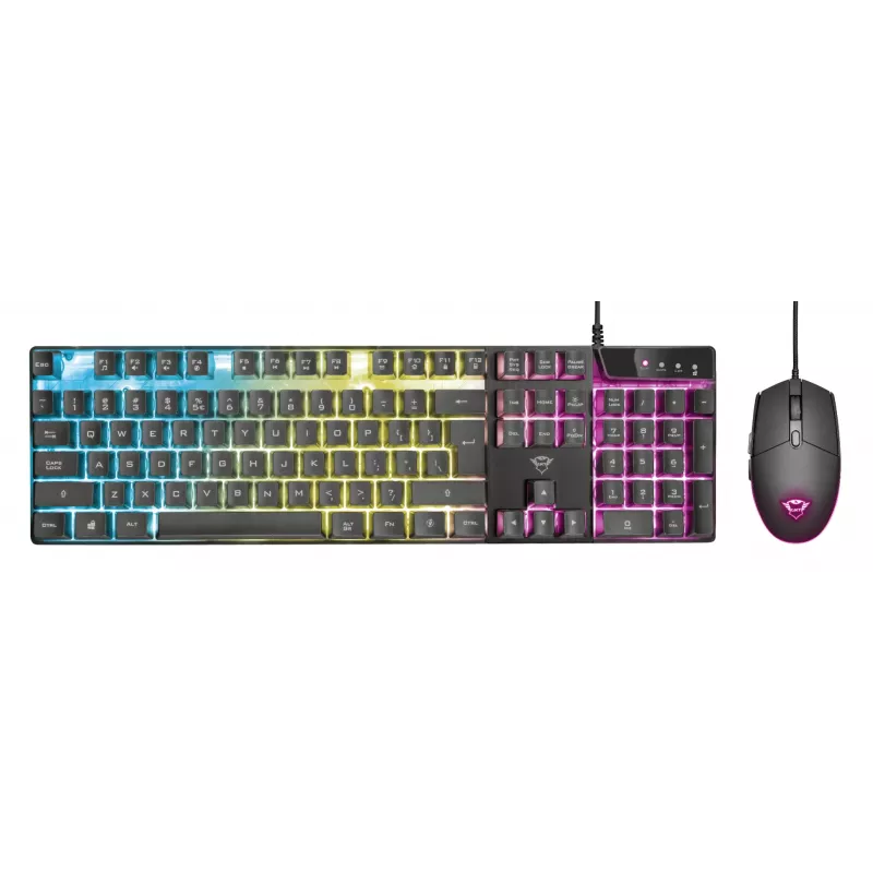 Trust GXT 838 Azor Teclado e rato Gaming USB alemão preto