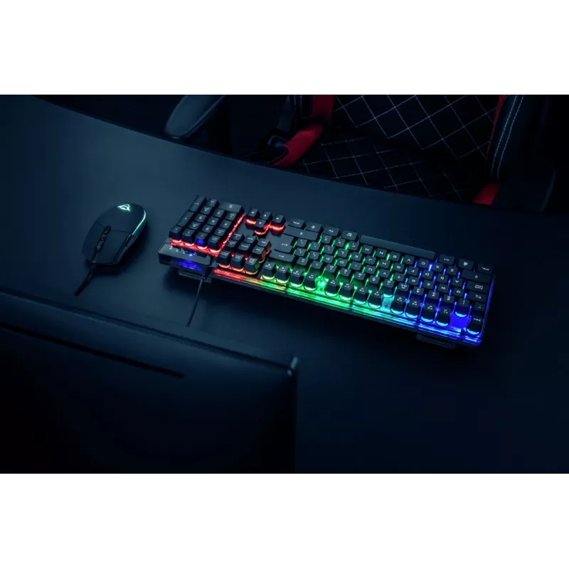Trust GXT 838 Azor Teclado e rato Gaming USB alemão preto