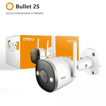 Imou Bullet 2S, câmara de videovigilância IP, interior, com fios e sem fios, exterior, CE, FCC, teto/parede