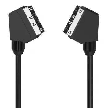 Cabo SCART HAMA Classic Line 1,25 m, preto — cabo de ligação áudio/vídeo