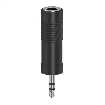 Hama Classic Line Adaptador de áudio, ficha jack 3,5 mm para tomada jack 6,3 mm, estéreo, 00305038