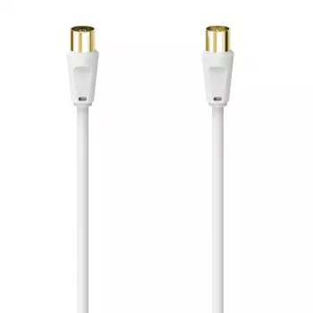 Cabo coaxial Hama 00305066 1,5 m branco