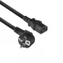 Cabo de alimentação ACT Powercord ficha CEE 7/7 (angular) - C13 preto 2 m