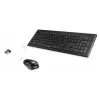 Hama Cortino teclado com rato incluído home/office RF sem fios QWERTY ucraniano preto