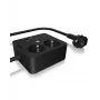 ICY BOX IB-MPS2220B-CH extensão de alimentação 1,9 m 2 tomadas AC interior preto