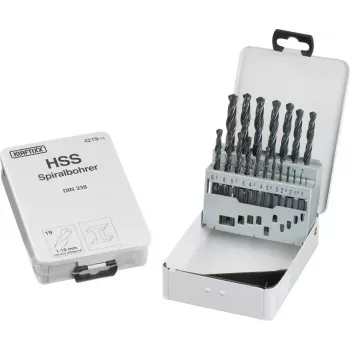 Conjunto de brocas KWB 421944 19 peças 1,0 - 10 mm brocas helicoidais