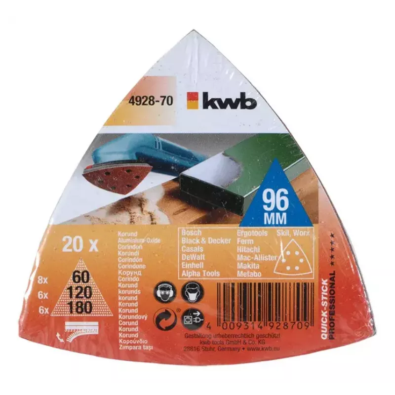 Disco de lixa KWB 492870 20 peças
