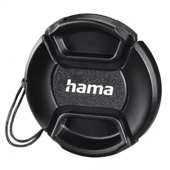 Tampa de objetiva Hama Smart-Snap 4,3 cm preta para máquina fotográfica digital