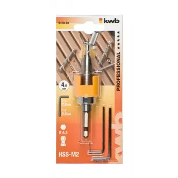 Broca individual KWB 512004 4 mm Sextavado
