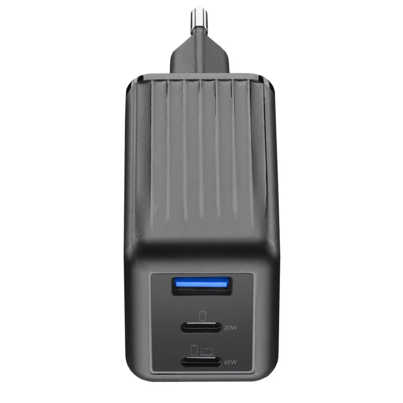 Cellularline Multipower Micro Carregador rápido ultracompacto de 65W com 3 ligações