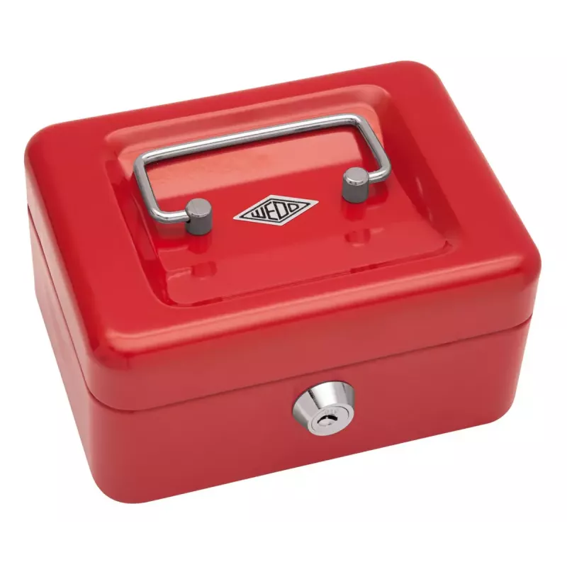 Caixa de dinheiro/bilhetes Wedo 145 102H aço vermelho