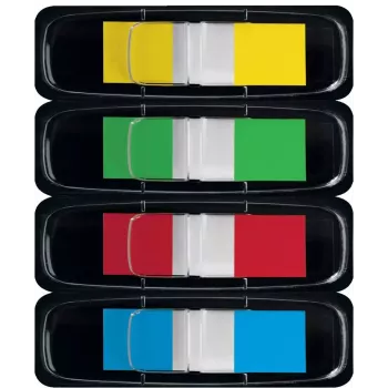 Marcadores de página Sigel HN495 marcador flexível azul verde vermelho amarelo
