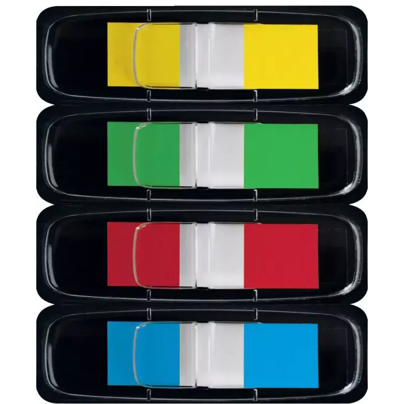 Marcadores de página Sigel HN495 marcador flexível azul verde vermelho amarelo