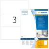 Etiqueta autocolante para impressora HERMA 4664 A4 210x99 mm branco perfurado papel mate 300 unid.