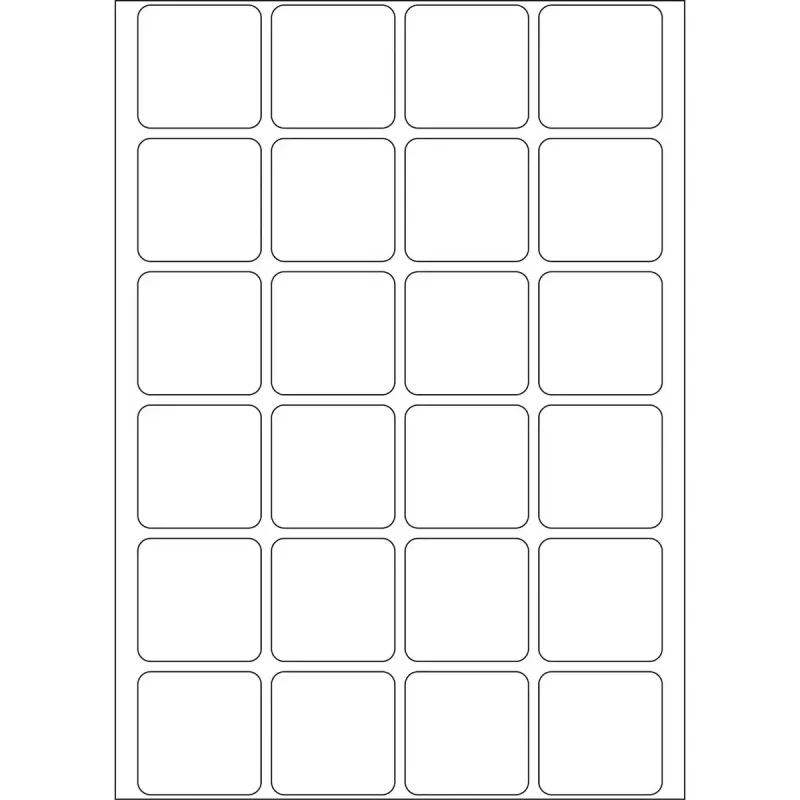 Etiquetas multiusos HERMA 24x24 mm branco papel mate 768 unid.