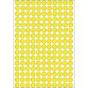 Etiquetas multiusos HERMA 5632 redondas amarelas pontos 8 mm