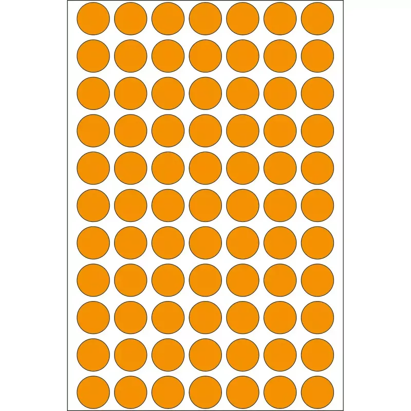 Etiquetas multifunções HERMA 1848 unid. laranja fluorescente
