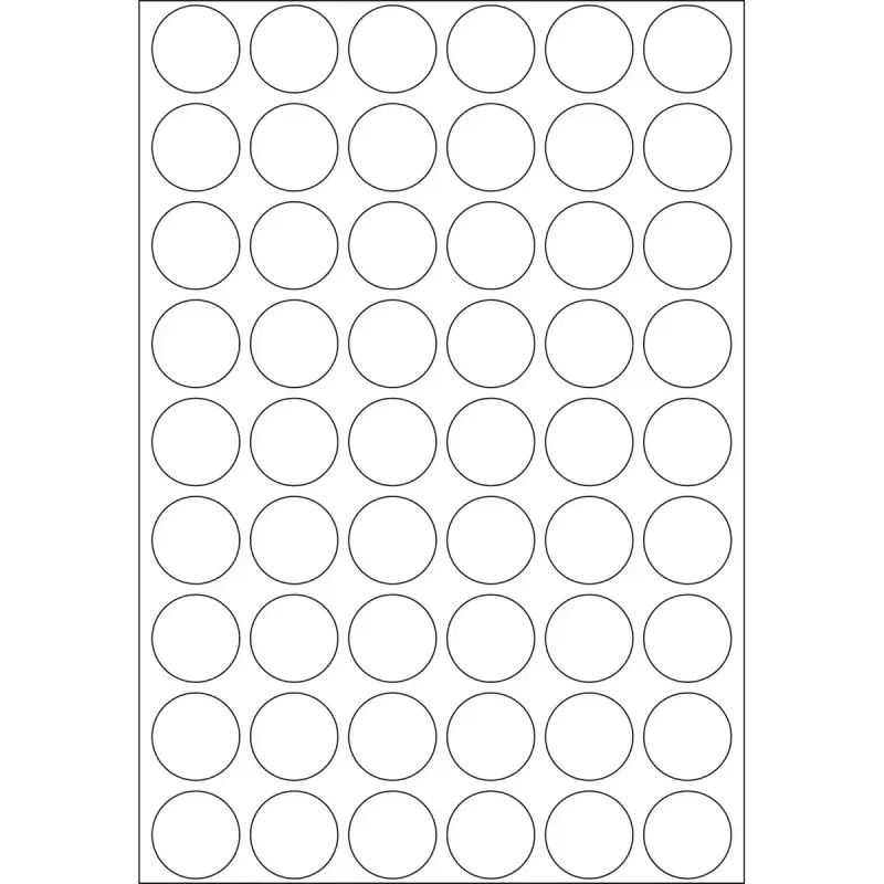 Etiquetas multiusos HERMA 1728 unid. redondas branco papel
