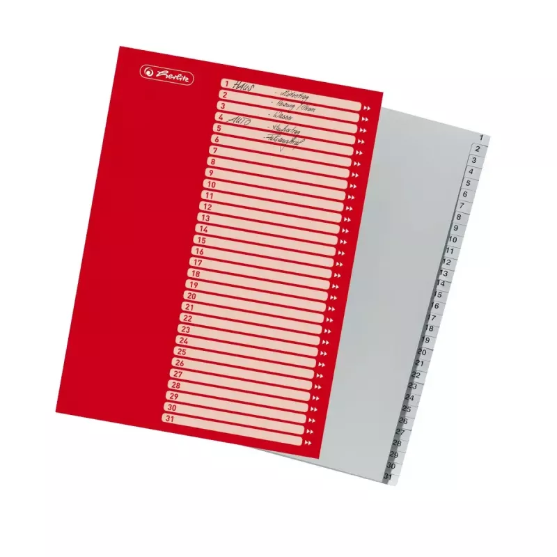 Índice de abas Herlitz 10843712 cinzento