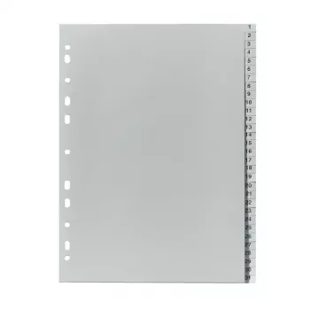 Índice de abas Herlitz 10843712 cinzento