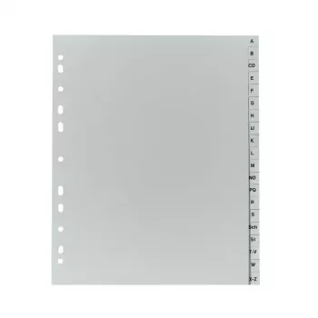 Registo de abas Herlitz 10901718 cinzento