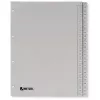 Separador Rexel PP, cinzento, numérico, cinzento, A4, 225 mm, 300 mm, 7 mm, 1 unid.